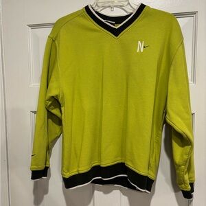 Nike Women's Lime Sweatshirt with Black Trim